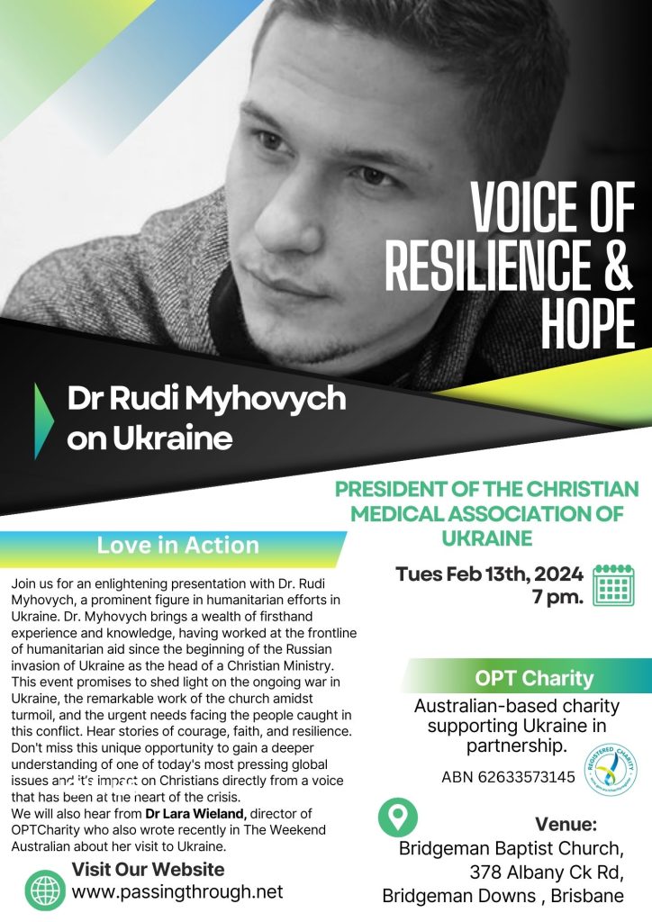 flyer of dr rudis talk in brisbane